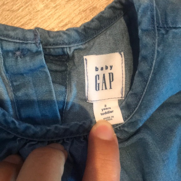 2T long sleeve jean top for girl - Picture 2 of 2